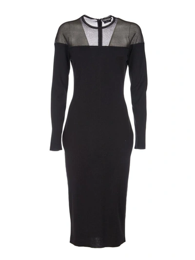 Shop Tom Ford Fitted Dress In Black