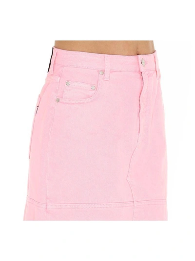 Shop Msgm Skirt In Pink