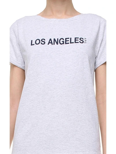 Shop Apc Los Angeles Cotton-jersey T-shirt In Grigio