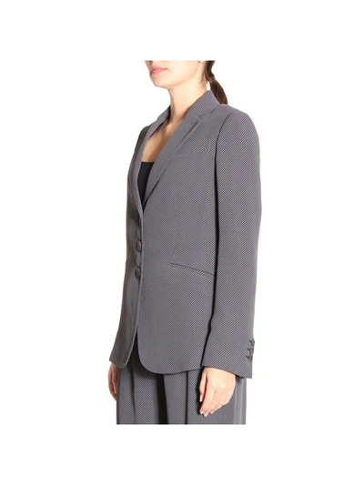 Shop Emporio Armani Blazer Blazer Women  In Grey