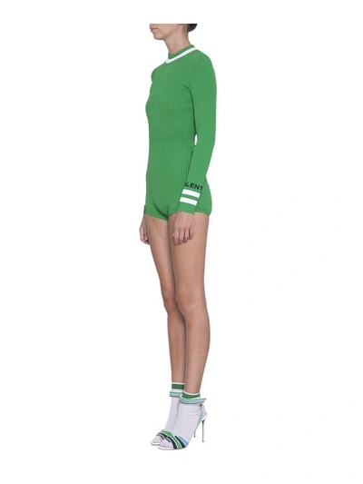 Shop Valentino Viscose Bodysuit In Verde