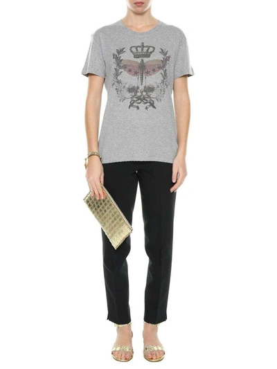 Shop Red Valentino Printed T-shirt In Grigio