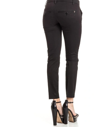 Shop Dondup Aslan Trousers In Black