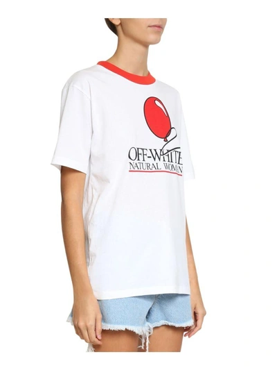 Shop Off-white Foundation Cotton T-shirt In Bianco