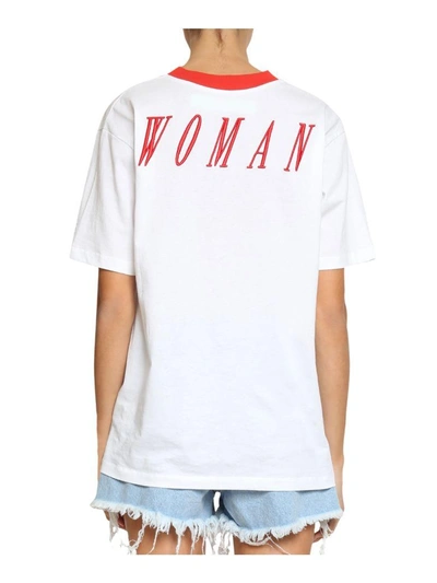 Shop Off-white Foundation Cotton T-shirt In Bianco