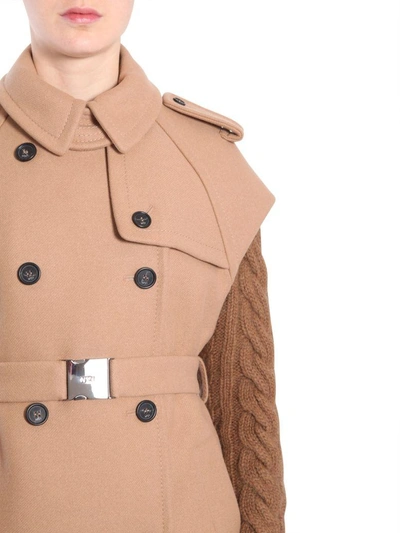 Shop N°21 Sleeveless Trench Coat In Beige