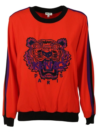 Shop Kenzo Tiger Sweatshirt In Orange