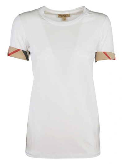Shop Burberry House Check T-shirt In White