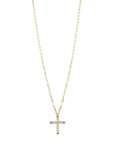 Shop Lana Girl Girls' Diamond Cross Pendant Necklace In Gold