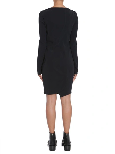 Shop Givenchy Long Sleeve Dress In Nero