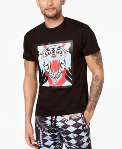 Shop Versace Men's Graphic-print T-shirt In Nero