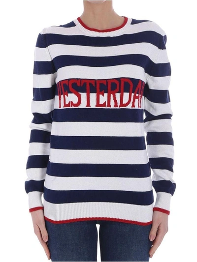 Shop Alberta Ferretti - Yesterday Sweater In Blue