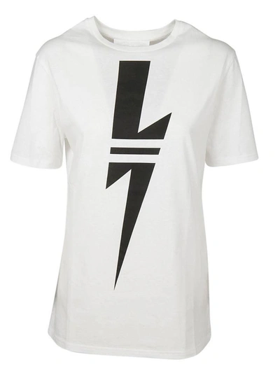 Shop Neil Barrett Lightning Print T-shirt