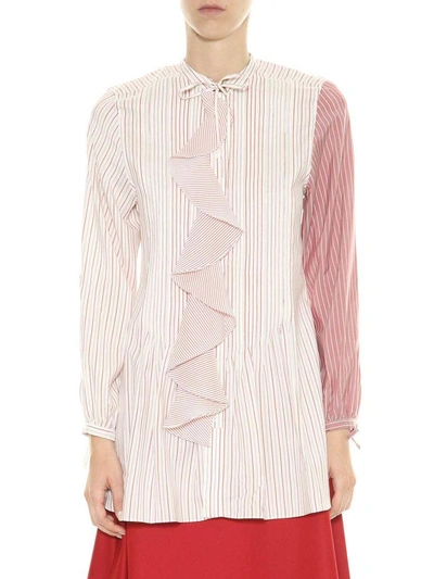 Shop Jw Anderson Ruffled Shirt In Multi