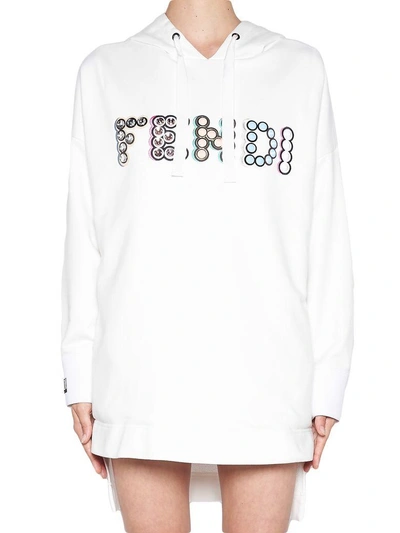 Shop Fendi Sweatshirt In White
