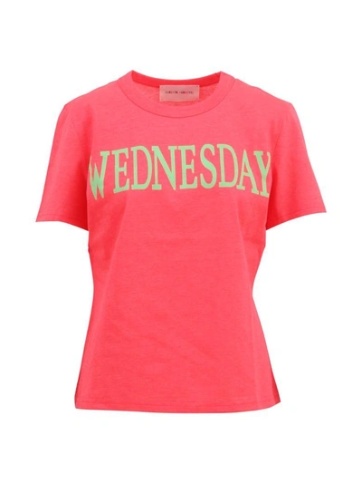 Shop Alberta Ferretti Wednesday T-shirt In Orange