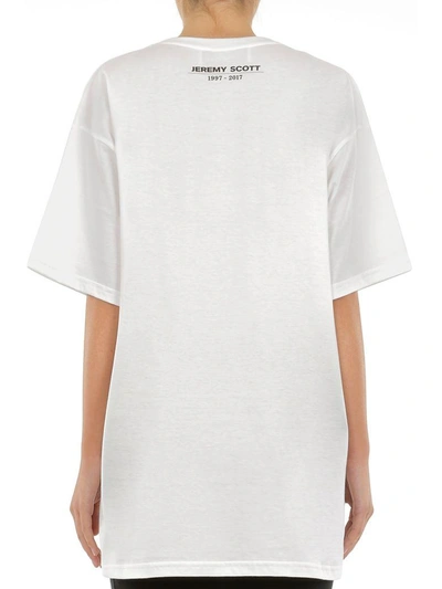 Shop Jeremy Scott 20th Anniversary Oversize Tshirt In White