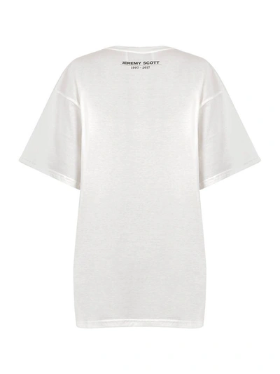 Shop Jeremy Scott 20th Anniversary Oversize Tshirt In White