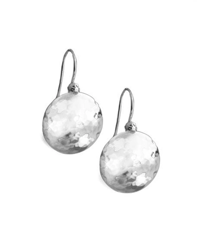 Shop Ippolita Disc Earrings In Sterling Silver With Diamonds