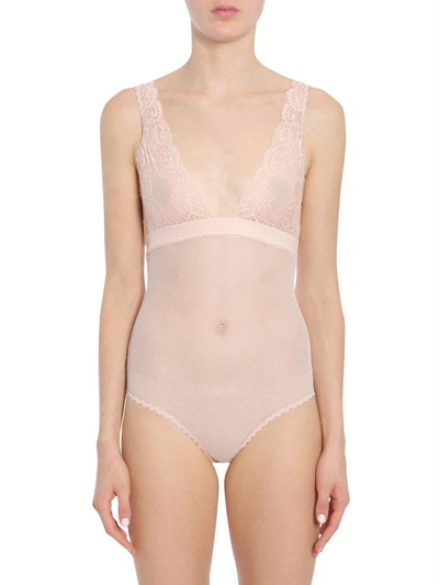 Shop Stella Mccartney Ophelia Whistling Bodysuit In Cipria