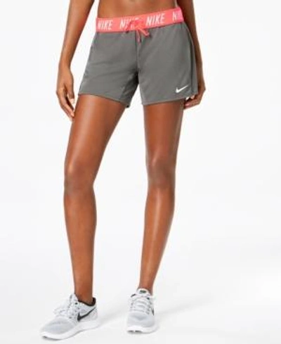 Shop Nike Dri-fit Training Shorts In Dark Grey