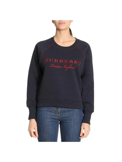 Shop Burberry Sweater Sweater Women  In Blue