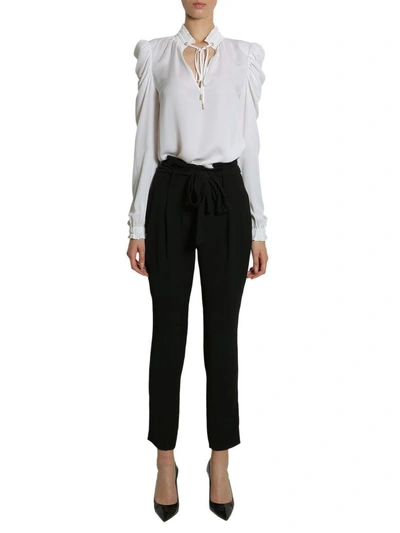 Shop Michael Michael Kors Silk Shirt In Bianco