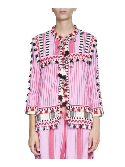 Shop Dodo Bar Or Marcus Cotton Blouse In Multicolor