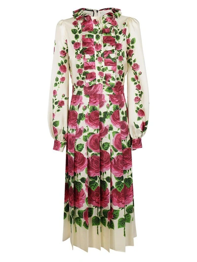 Shop Gucci Rose Garden Print Dress