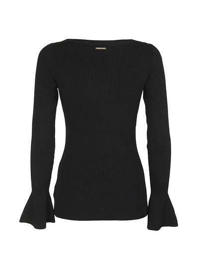 Shop Michael Kors Flared Sweater In Black