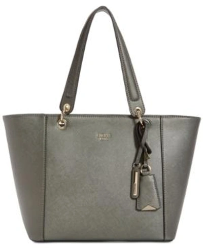 Shop Guess Kamryn Large Tote In Pewter