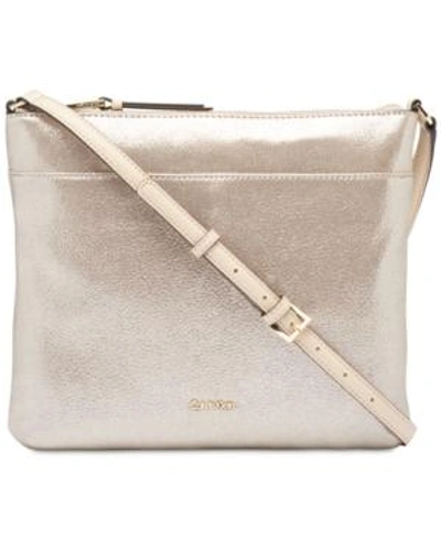 Shop Calvin Klein Lily Medium Crossbody In Mica