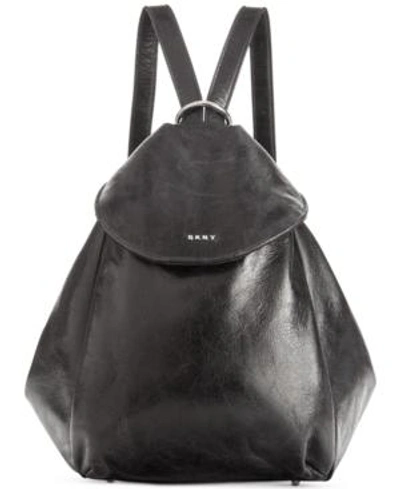 Shop Dkny Tess Convertible Backpack, Created For Macy's In Black/silver