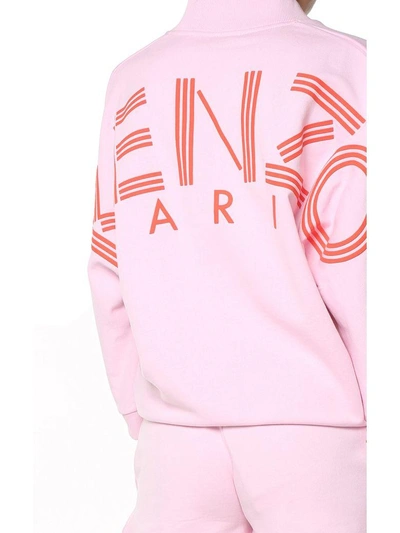 Shop Kenzo Paris Cotton-jersey Sweatshirt In Rosa