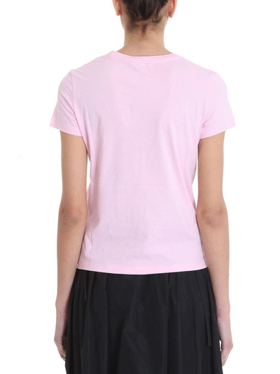 Shop Kenzo Tiger Pink Cotton T-shirt In Rose-pink