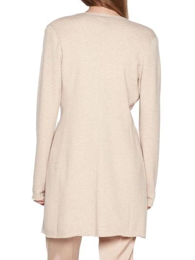 Shop Agnona Cardigan In Beige