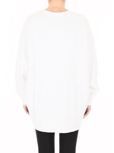 Shop R13 Elvis Mugshot Sweatshirt In White (white)