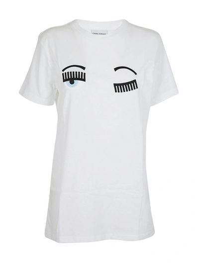 Shop Chiara Ferragni Flirting Eyes T-shirt In White