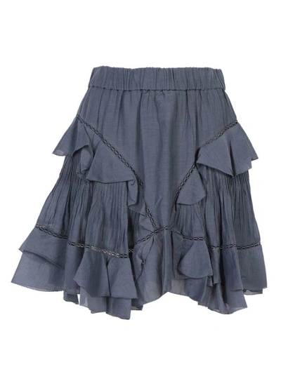 Shop Isabel Marant Étoile Isabel Marant Etoile Varese Skirt In Slate Blue