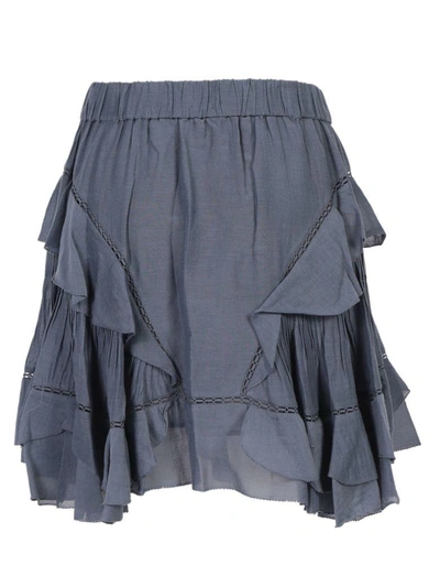 Shop Isabel Marant Étoile Isabel Marant Etoile Varese Skirt In Slate Blue