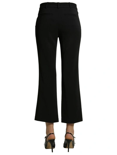 Shop Michael Michael Kors Flare Trousers In Nero