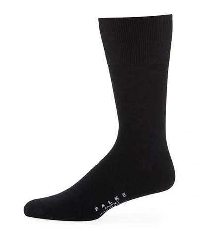 Shop Falke Airport Wool-blend Socks In Navy