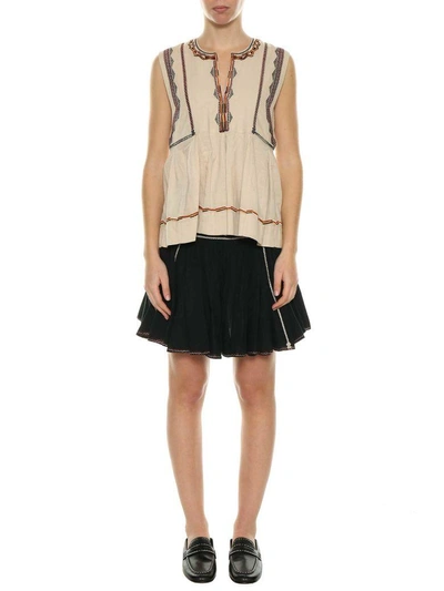 Isabel Marant Étoile Isabel Marant Etoile Barney Top In Beige