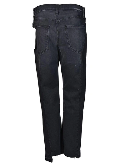 Shop Current Elliott Dallon Zipped Straight Jeans In Highline