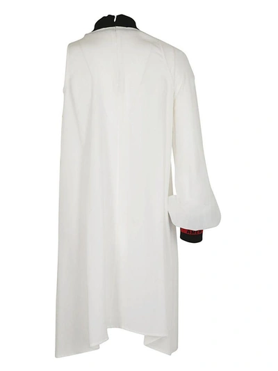 Shop Amen Turtleneck Dress In Off White