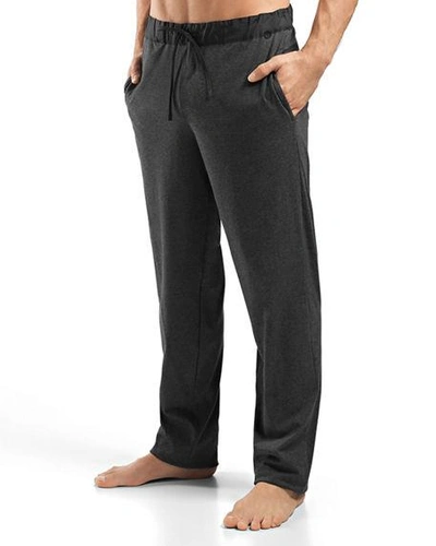 Shop Hanro Night & Day Knit Lounge Pants In Enigma Melange