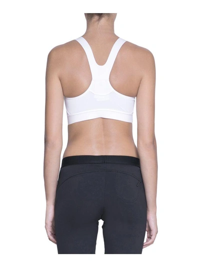 Shop Adidas By Stella Mccartney Essential Bra In Bianco