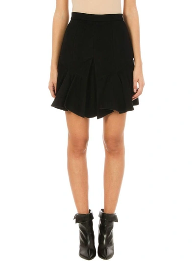 Shop Isabel Marant Parma Viscosa And Cotton Skirt In Black