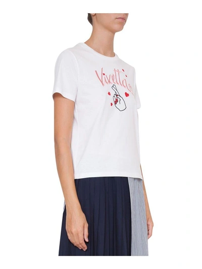 Shop Vivetta Ain Cotton T-shirt In Bianco