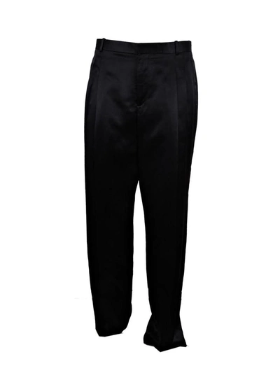 Shop Givenchy High-waisted Palazzo Trousers In Black